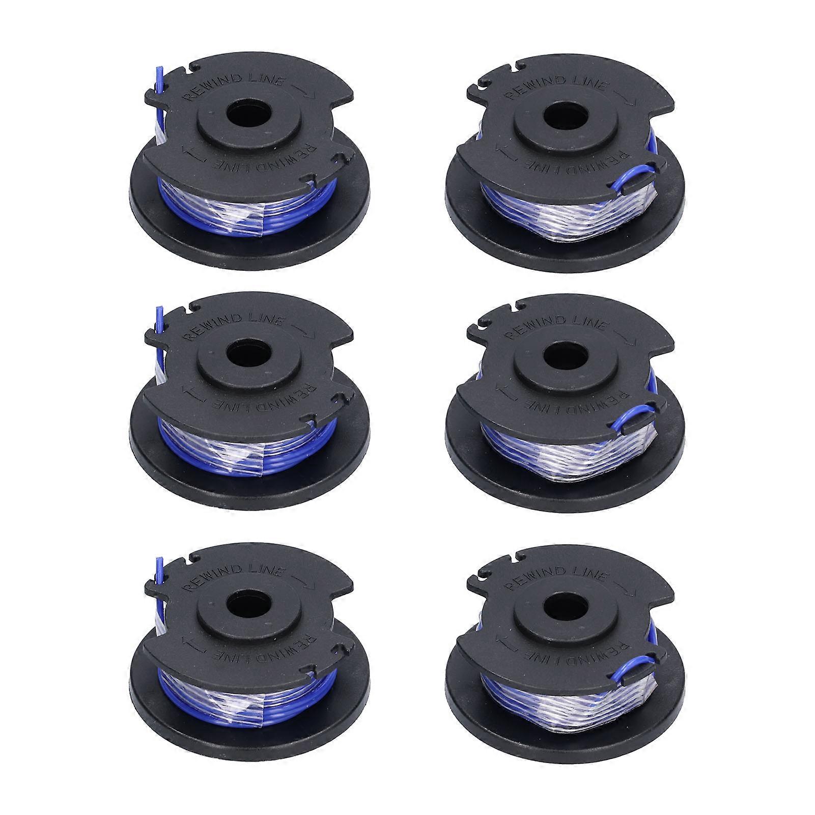 6Pcs Trimmer Spool Line Replacement for Ryobi 18V 24V 40V String Trimmers Lawn Mower NO.3815