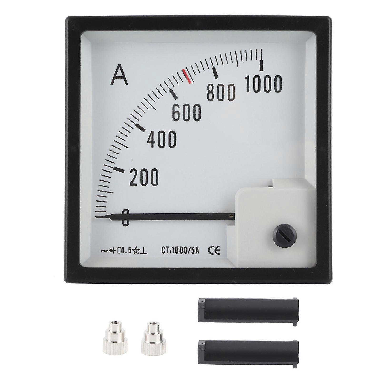 Pointer Needle Ammeter 0~1000A Measuring Range High Accuracy Ampere Meter for Marine Boat Ship E2U211