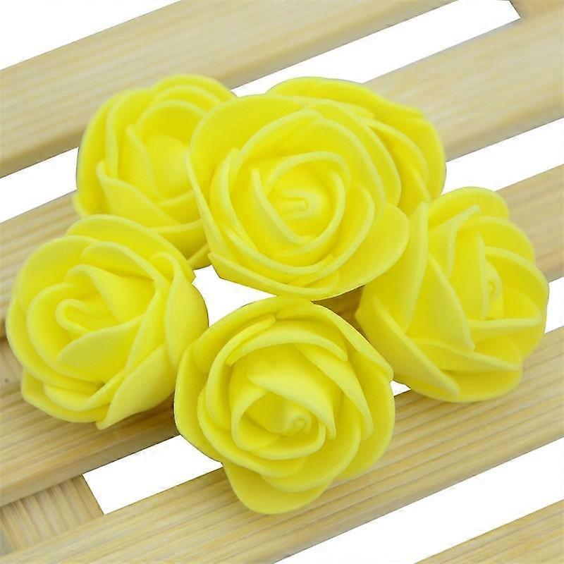 100pcs קצף פרח ורד פרח בית מסיבת חתונה מסיבת חתונה קישוט רכב מלאכה פרח חתונה