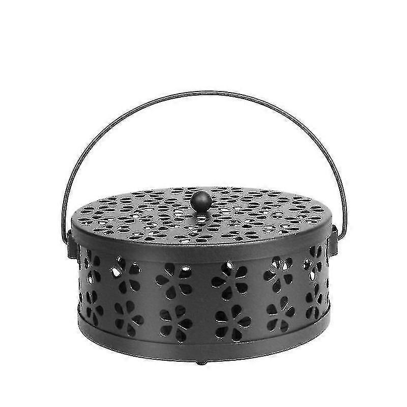 Black Aromatherapy Mosquito Coil & Incense Holder Bug & Insect Repellent