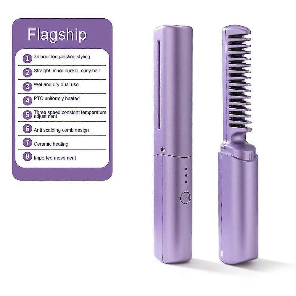 Plancha de pelo profesional portátil Mini USB recargable