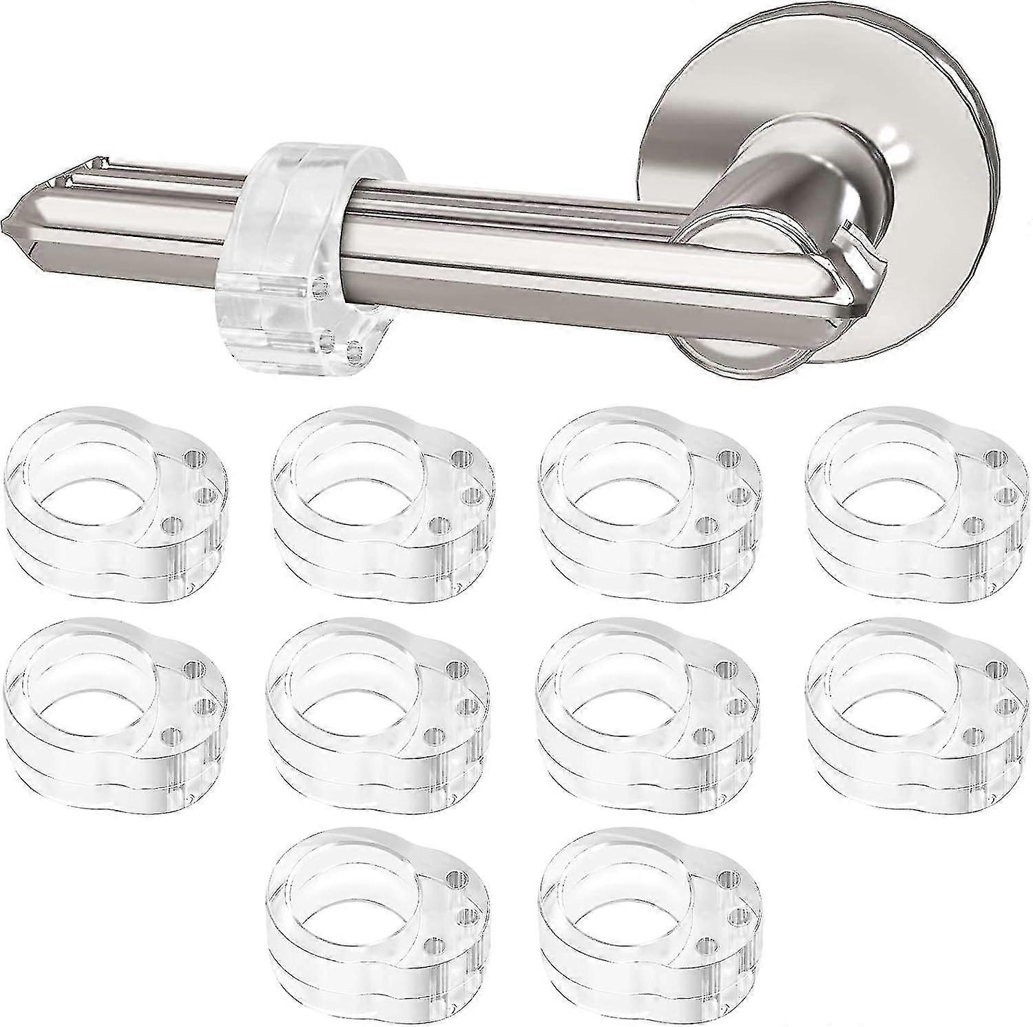 10 Pcs Door Handle Bumpers, PVC Door Handle Guard Transparent Door Handle Protectors-Yvan