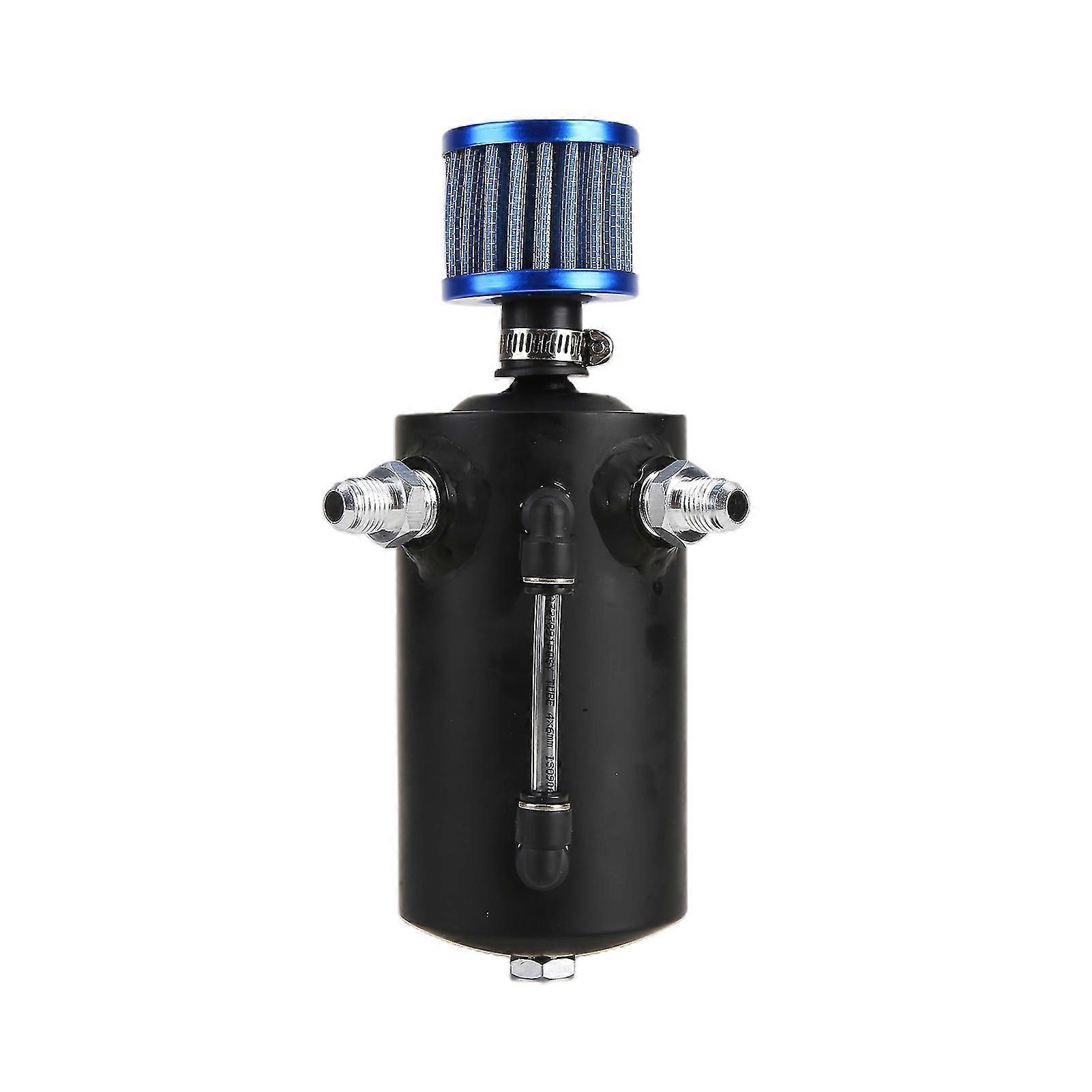 Fuel Container 500ml Universal Aluminum Allo Oil Catch Tank Can With Filter For Car