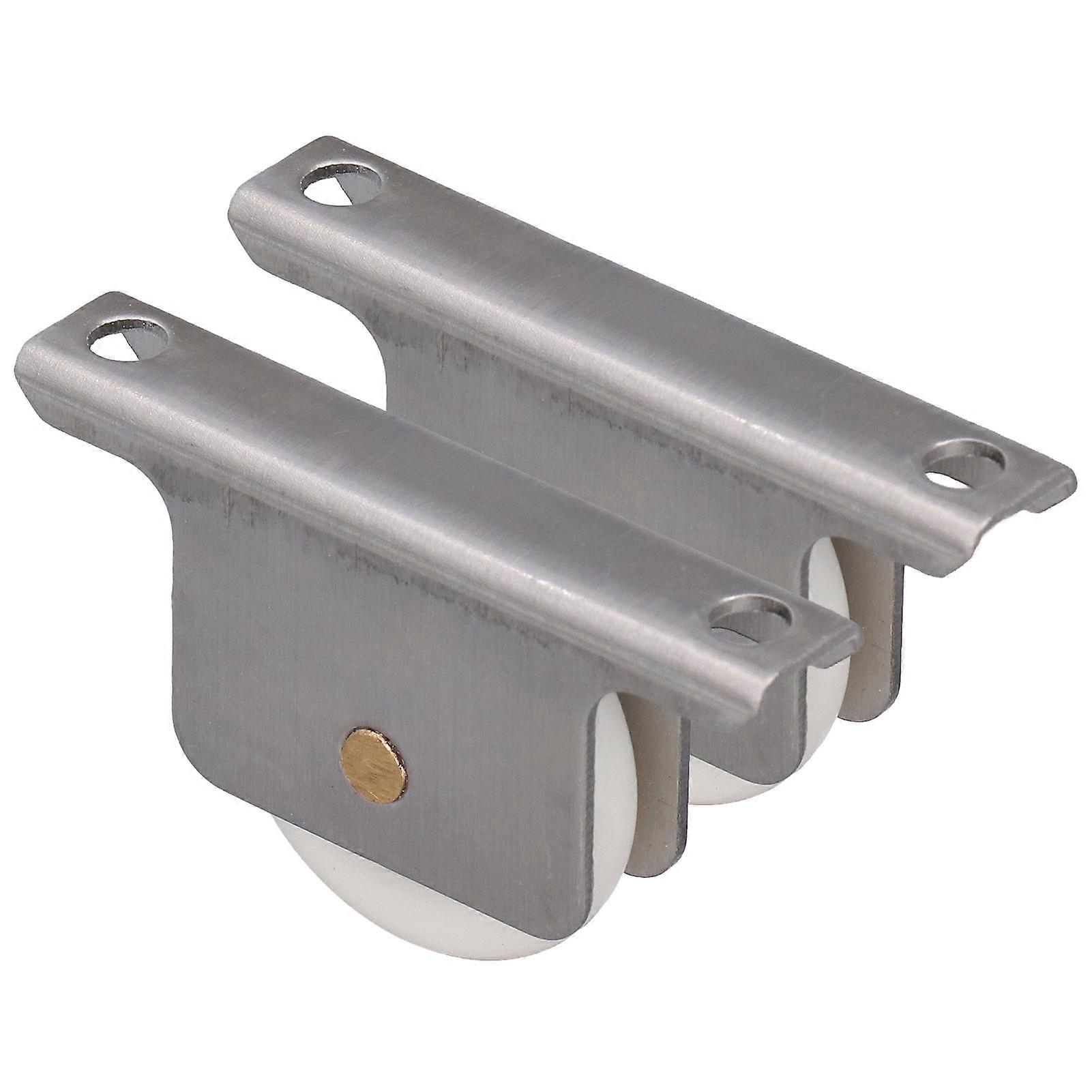 2stk skydedør remskive rullehjul med base til badeværelse brusebad glasdøre 38mm