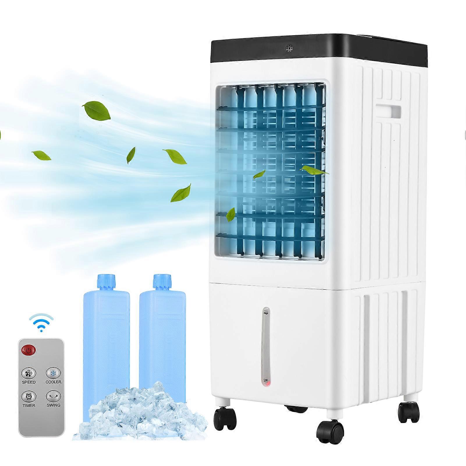 Portable Air Conditioner Fan Evaporative Cooler Cooling Machine 3 Speed with 7.5hrs Timer with Remote Control for Room Home Office Dorm