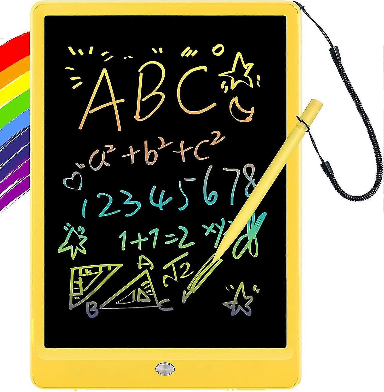 Lcd Writing Tablet 10 Inch, Colorful Doodle Board Drawing Tablet, Erasable Reusable Writing Pad, Educational For 3-6 Year Old Girls Boys(orange)