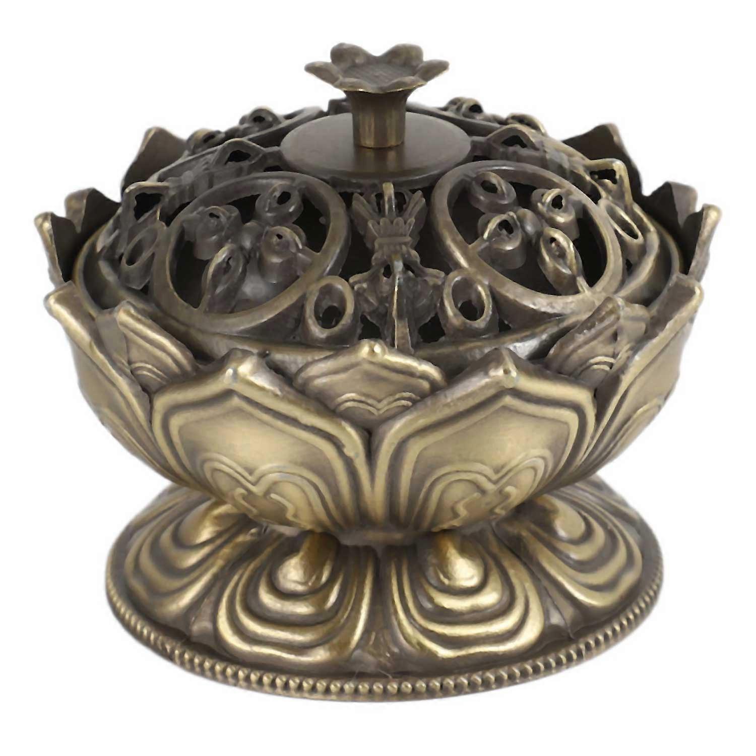 Buddha Incense Lotus Flower Incense Holder Handmade Censer For Buddhist Home Office Decoration