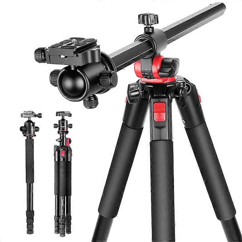 Manbily MPT-284 Kamera Tripod Multi-Fungsi Horizontal Kolom dengan KB-0 Ballhead untuk Dslr Kamera Aluminium Tripod