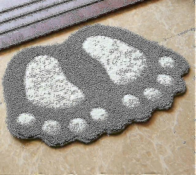 Footprint Floor Mat Bathroom