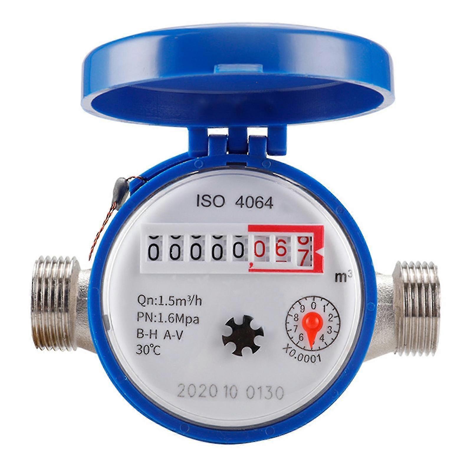 Water Meter Convenient Accurate Coppery Watermeter Water Counter For Garden