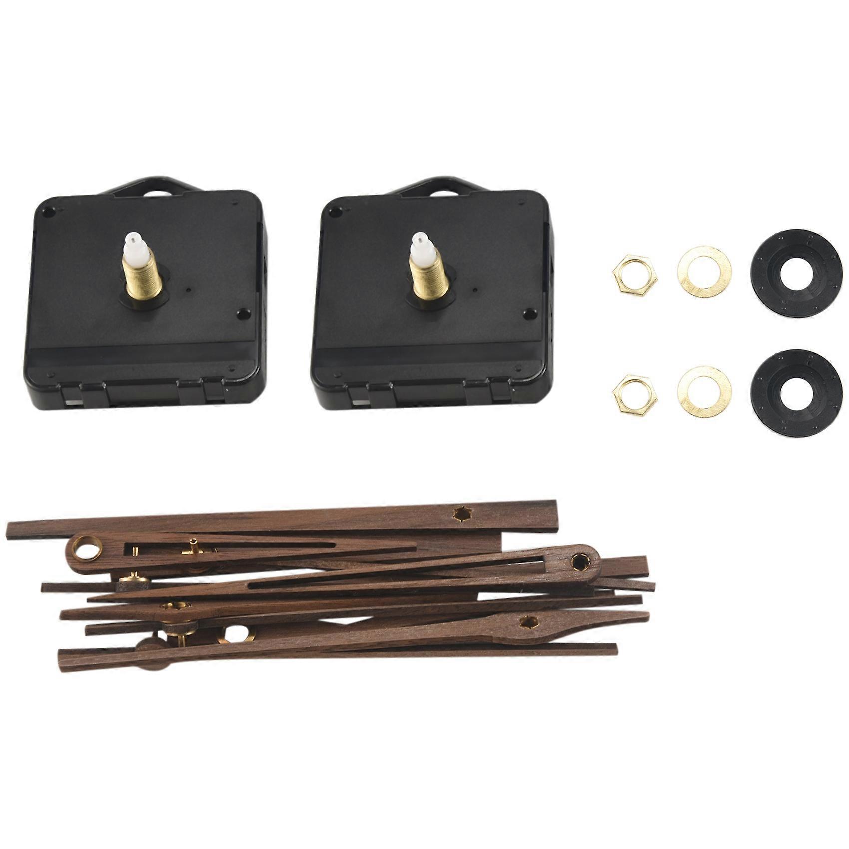 2Pcs Long Shaft Quartz Clock Motor Kit bevegelsesmekanisme