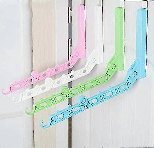 4pcs Closet Organizer, Folding Drying Rack, L-shaped Window Frame Drying Rack