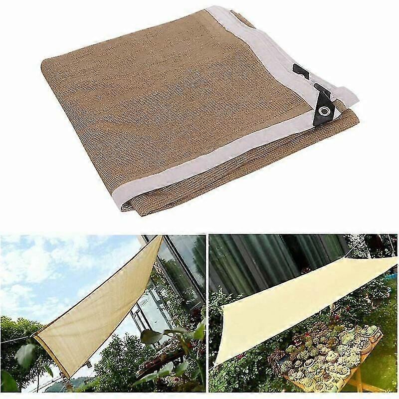 Ombrellone Vela Rettangolare 2x5m Tessuto Antivento per Patio, Giardino, Cortile, Area Giochi Esterna