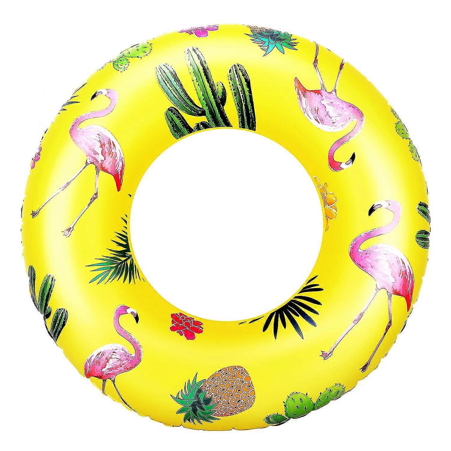 Swim Ring, Inflatable Durable Round Shaped Summer Pool Beach Party Swimming Float Tube, Water Fun Swim Pool Toys With Repair Patch For Kids Adults