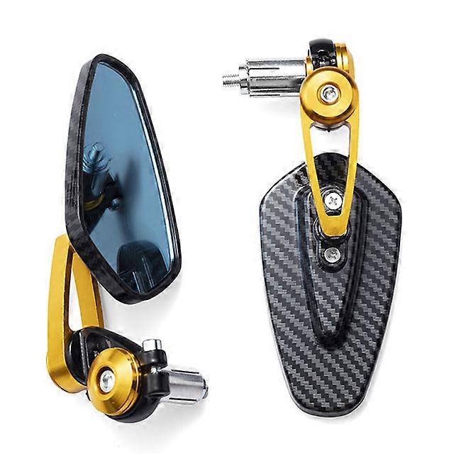 JWL-2022 New Motorcycle Rearview Mirror Carbon Fiber Pattern Handlebar Mirror Modified Inverted Rear Mirror Motorbike Accessories