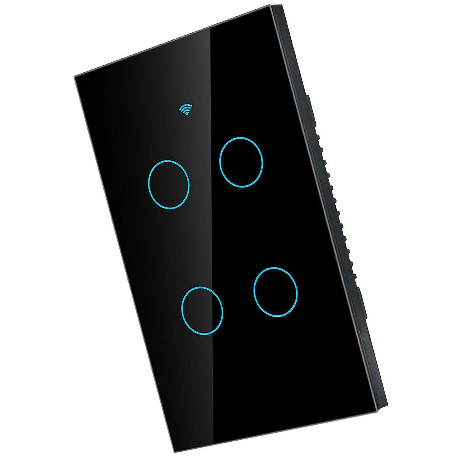 WiFi Touch Screen Switch Single Circle for 4Way AC 95