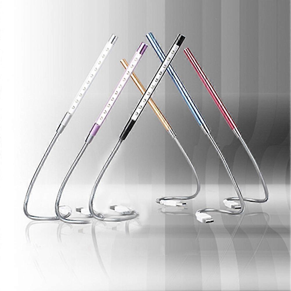 Flexible 10 LED USB Light Night Lamp for Keyboard Reading Notebook Laptop PC