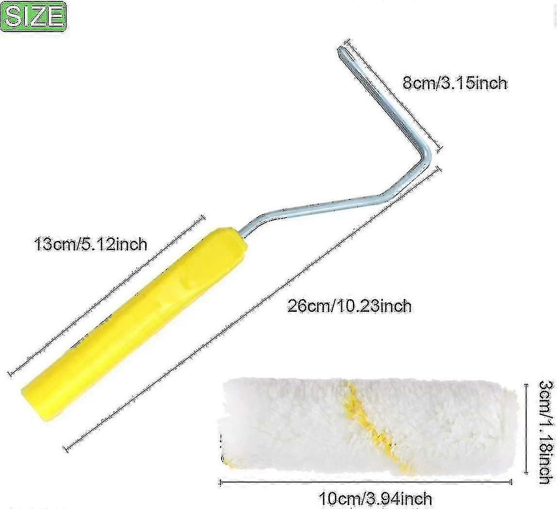 Mini Paint Rollers,10 Pcs Paint Roller Kit,professional Paint Roller,brush Paint Roller,for Office