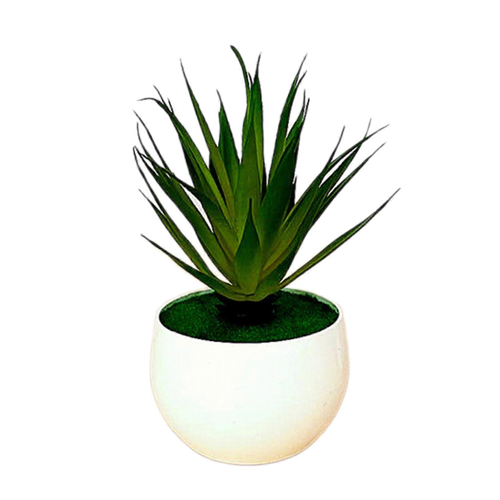 1 Set Artificial Flower Eye-catching Anti-droop Plastic Simulation Potted Plants for Home