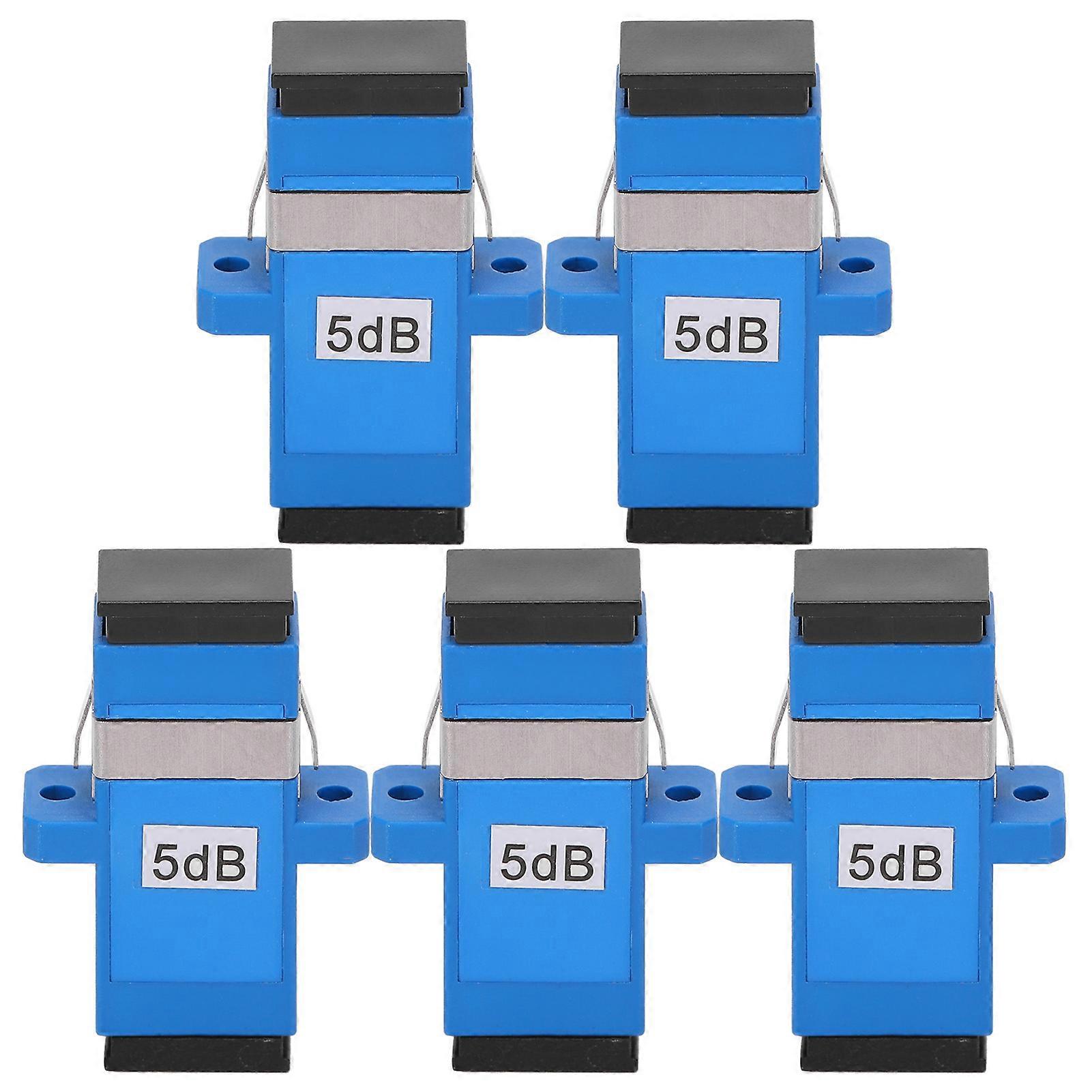 5pcs SC UPCSC UPC5DB Fiber Optical Connector Single Mode Optical Coupler Attenuator
