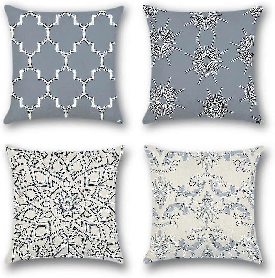 Set Of 2 Velvet Cushion Covers 40x60 With Embossing Wavy Pattern In Relief On Both Sides Of The Cushion Cover