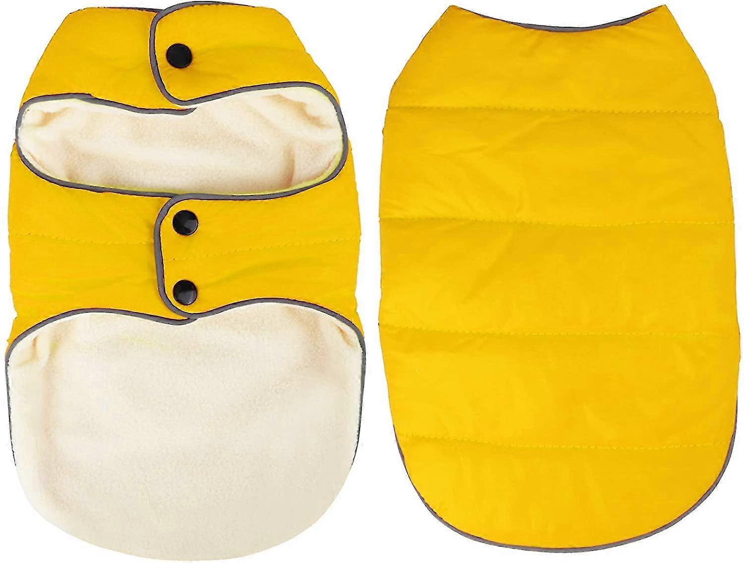 Winter Dog Jacket Warm with Reflective Stripe Fleece Lining