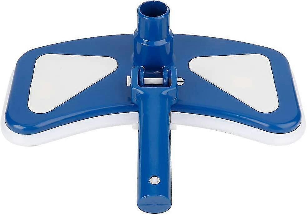 Weighted Pool Vacuum Head With Bottom Nylon Brushes For Swimming Pools, Swimming Pool Curved Blue An