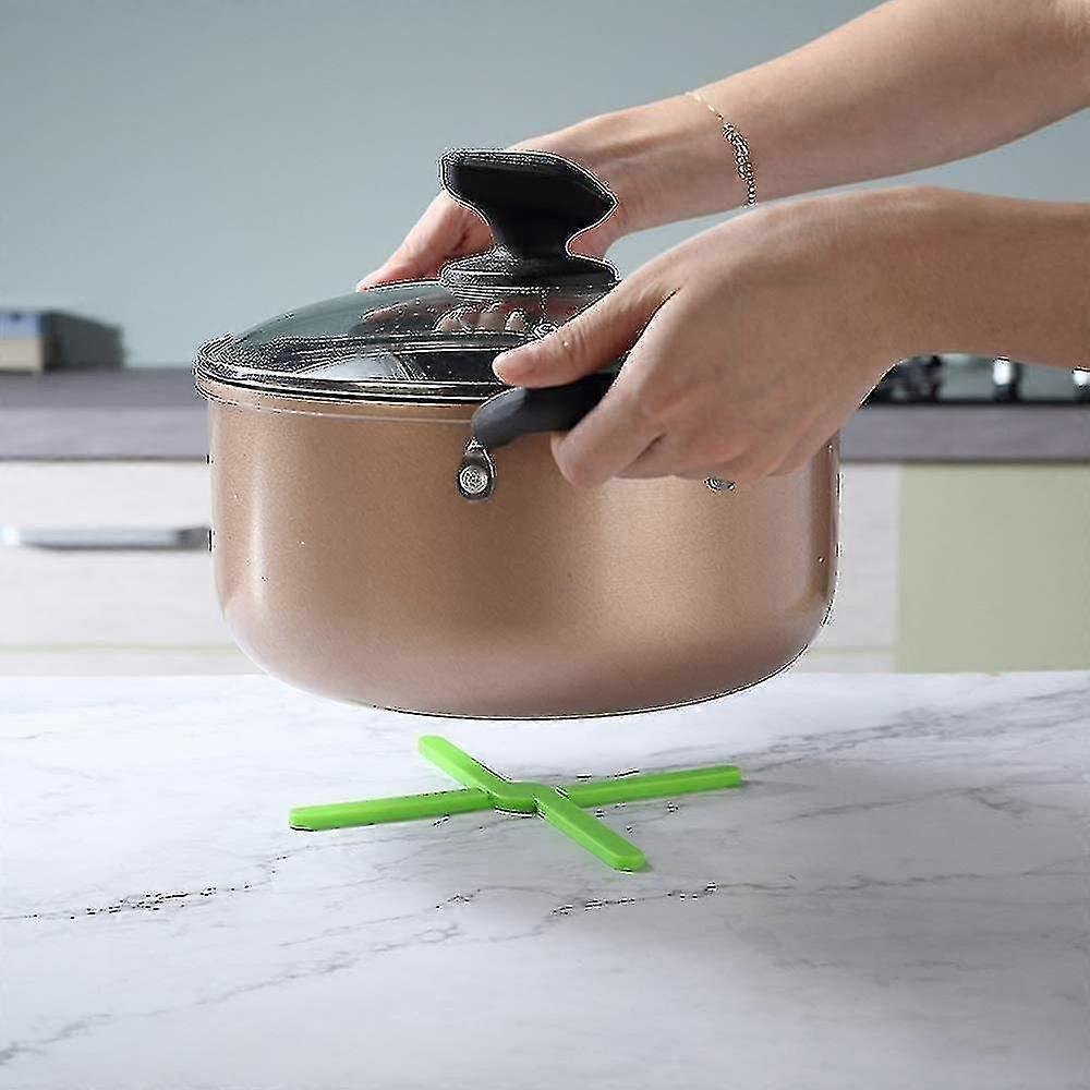 6pcs Kitchen Silicone Foldable Coasters,insulation Silicone Dish