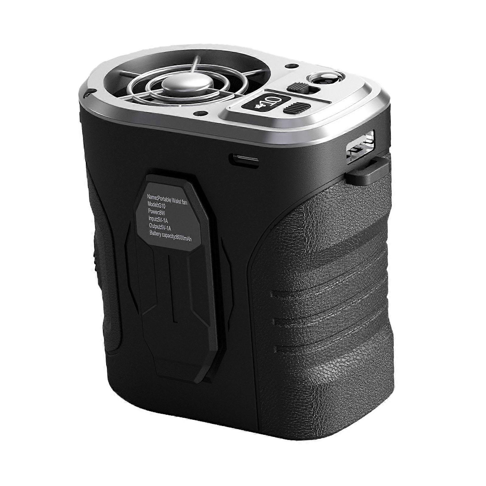 Waist Clip Fan Lightweight Low Noise Hanging Fan for Climbing Sports Camping A