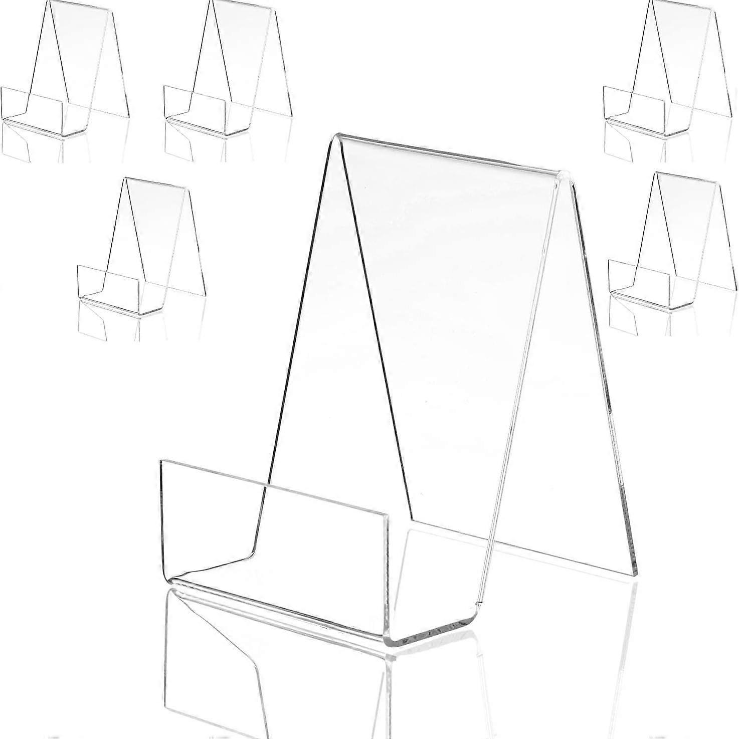 6-pack acrylic bookshelf, transparent display stand, book display stand, photo album display stand, CD, magazine, mobile phone, tablet display stand