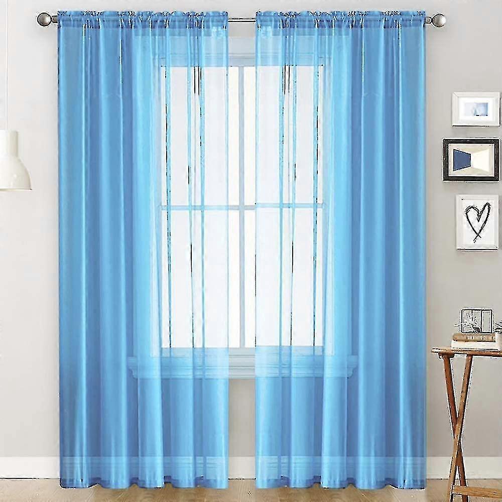 Voile Curtains Ruffles In Linen Optics Transparent