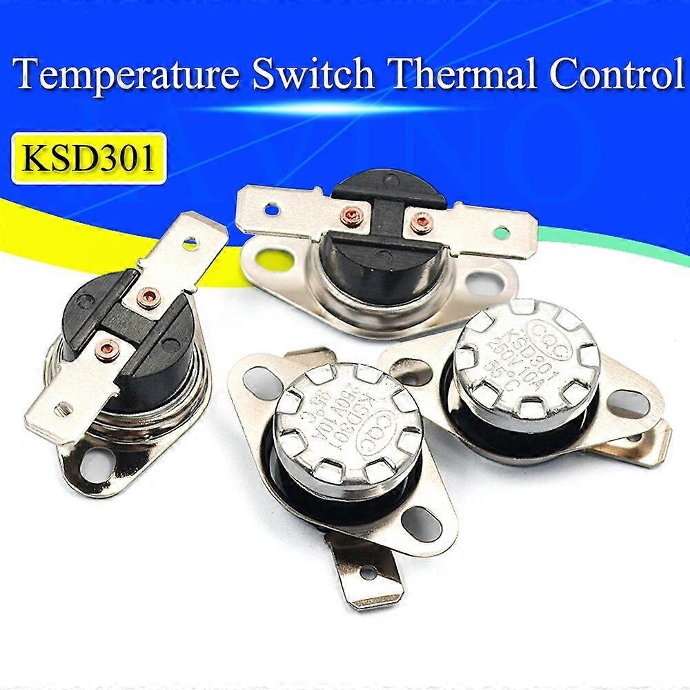 Thermostat bimétallique KSD301 0C ~ 350C Interrupteur de température Contrôle thermique 85C 95C 105C 125C 135C 145C 180C 250C 300C 350C Degré