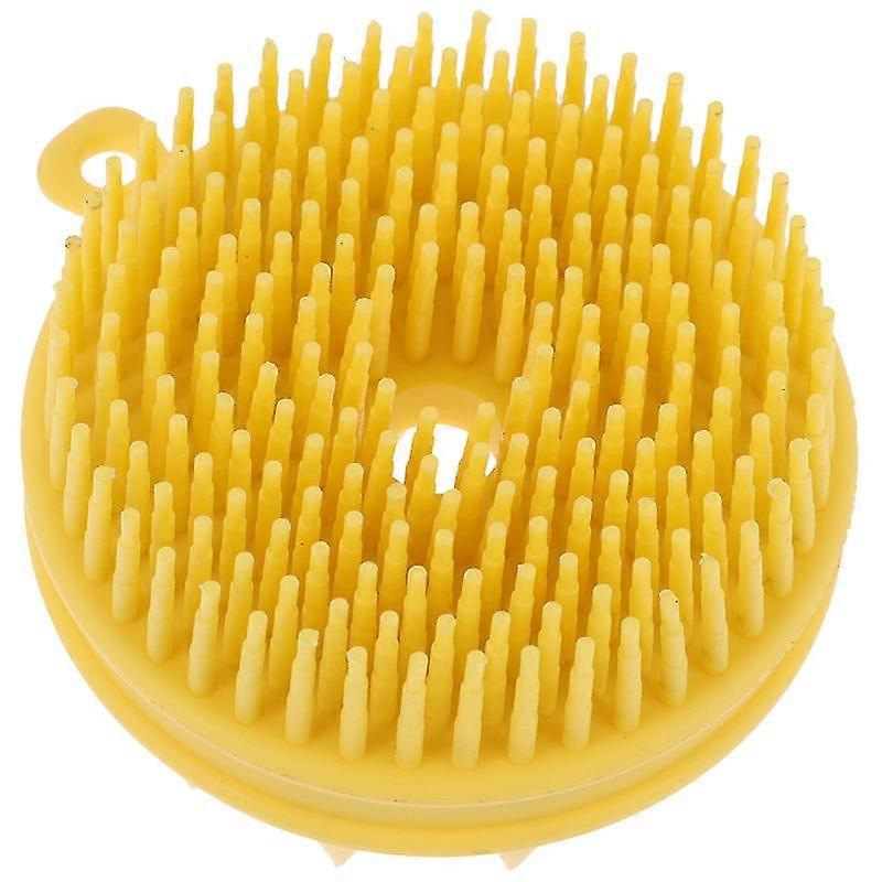 1pc silicone bathing brush with massage function scrubber brush shampoo brush