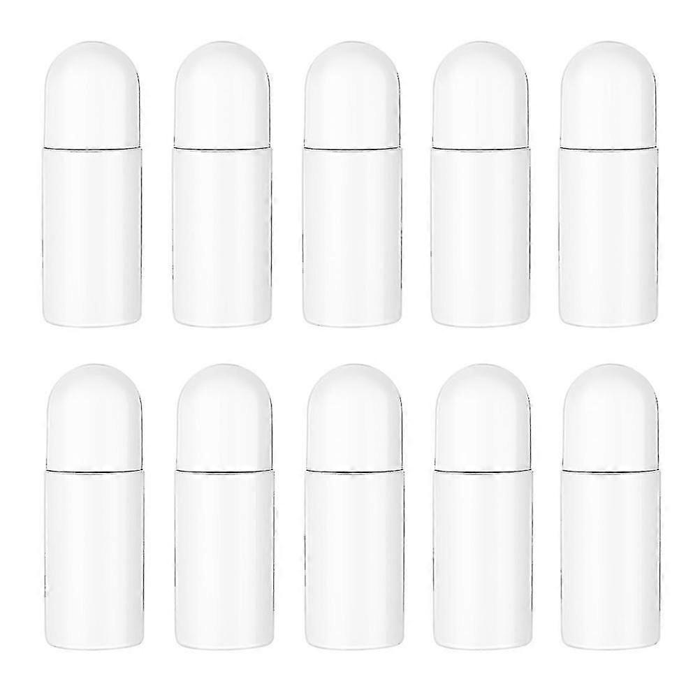 10pcs 50ml Plastic Roller Bottles Deodorant Bottles Empty Refillable Roll On Bottles For Essential Oils Perfume Cosmetics