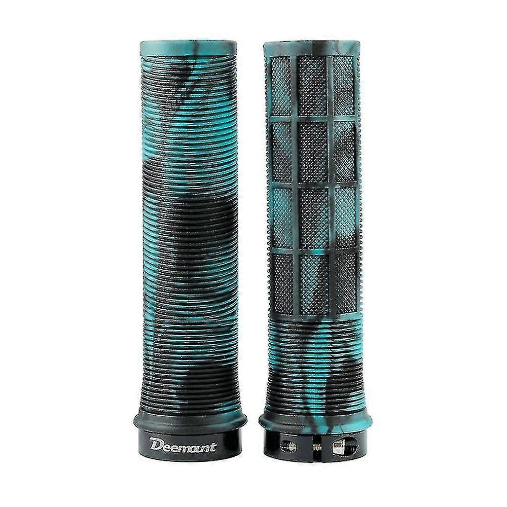 Bicycle Handle Bar Grips Double Lock On Bmx Mtb Mountain Bike Cycle Grip