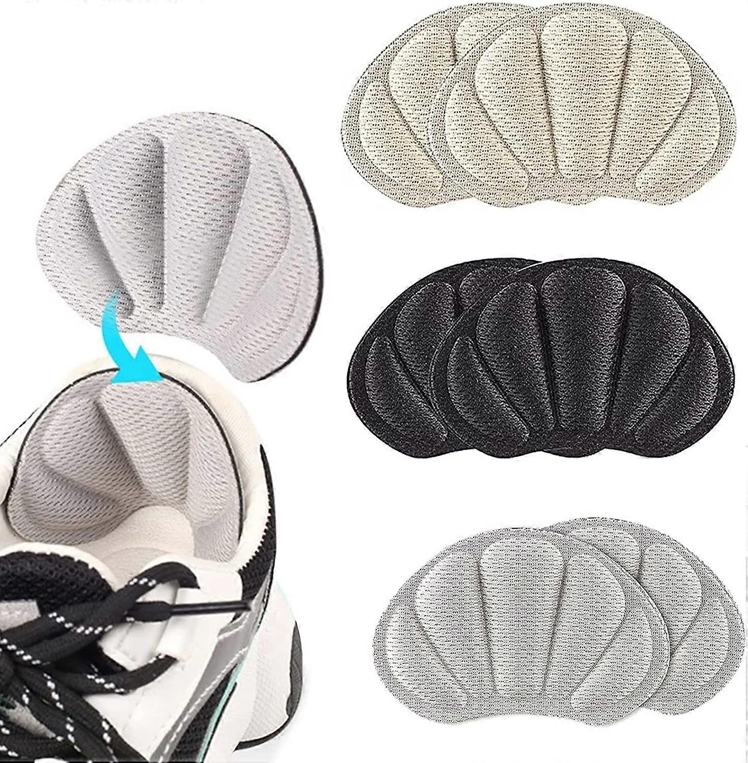 3 Pairs Heel Pads, Self-adhesive Non-Slip Heel Protectors, Comfort Heel Pads Heel Cushion to Prevent Chafing and Blisters