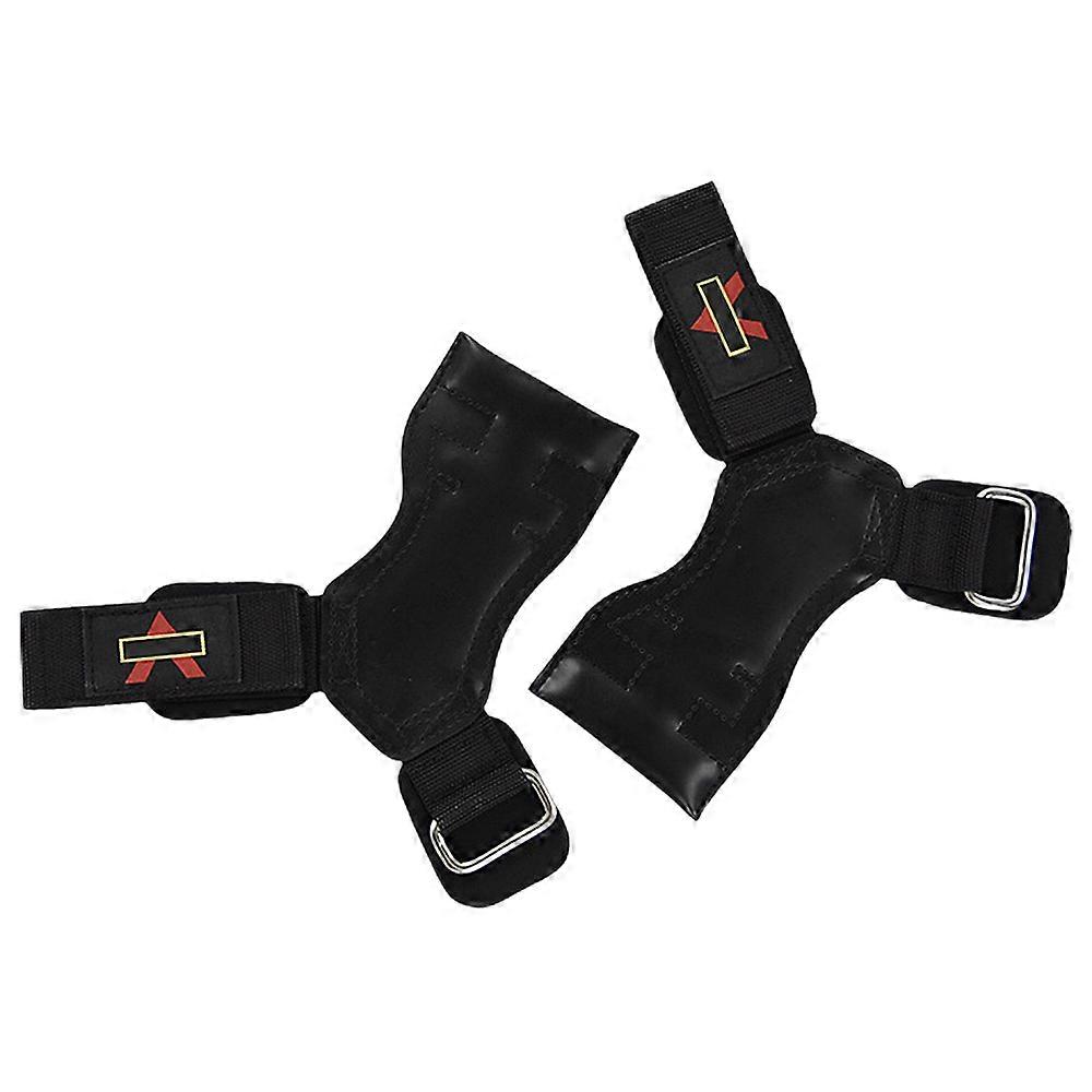 Handsker Kraftig vægtstang gymnastikstropper Alternativ justerbar håndledsindpakning sort