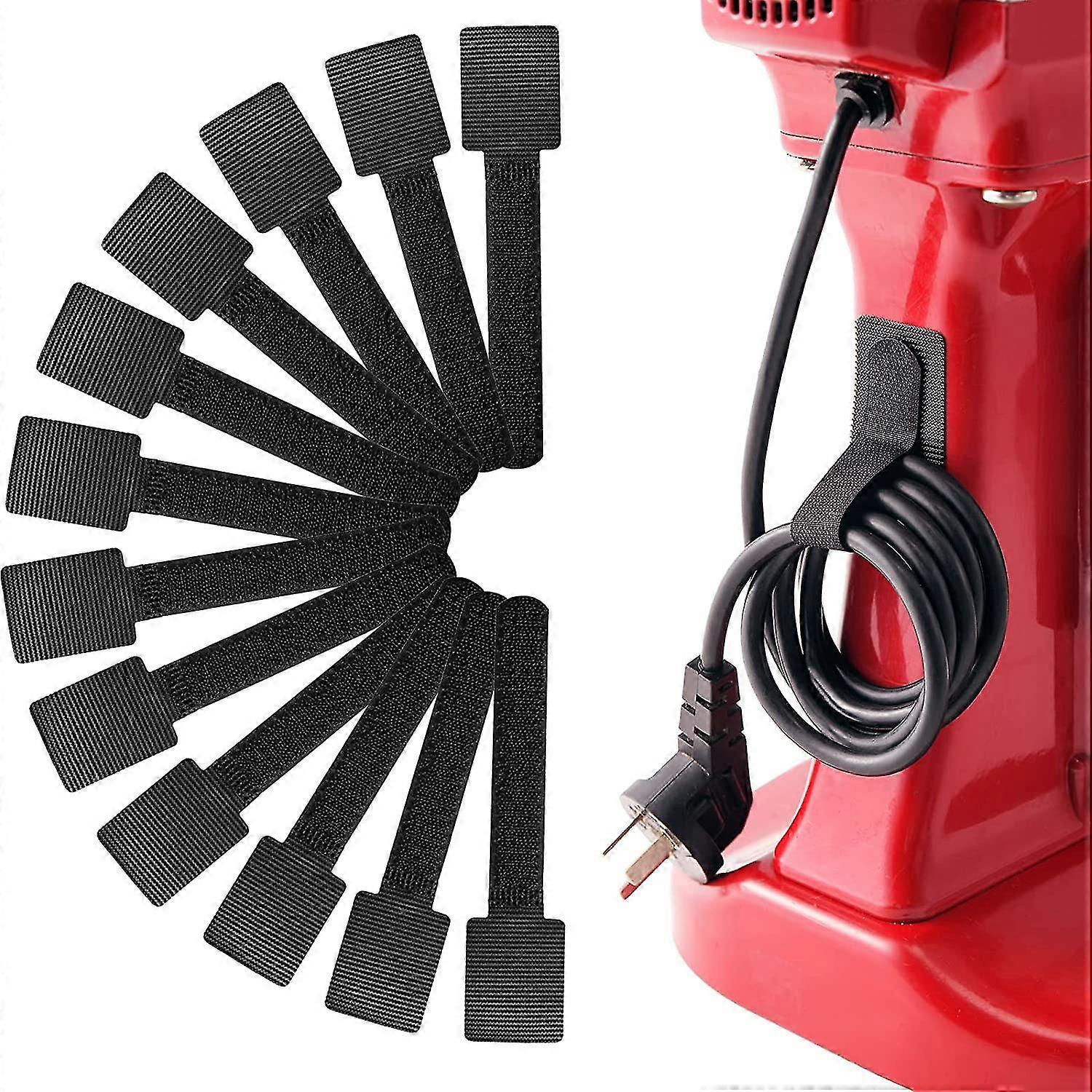 Cord Organizer For Appliances 12 Pack (black)