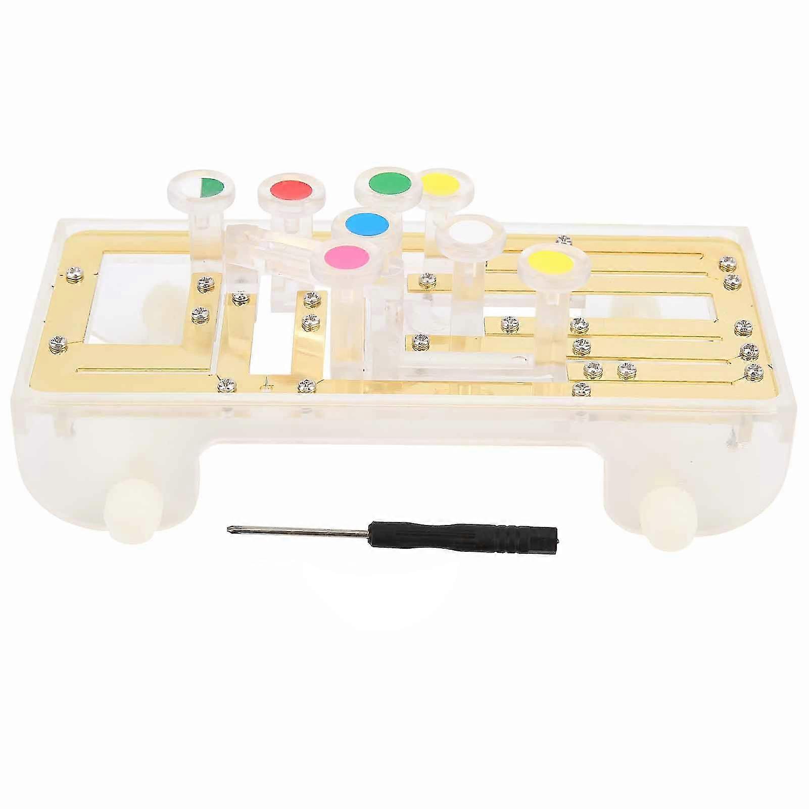 Guitar Learning System Teaching Aid Helper Folk Ukulele Chord Trainning for BeginnerGold