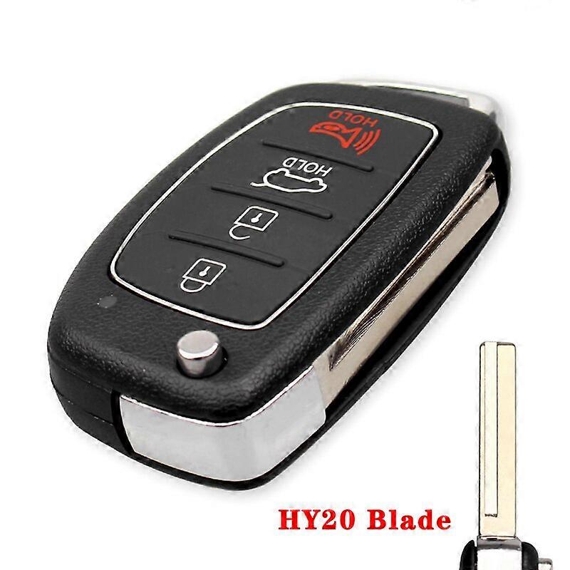 5 Buttons Remote Key Fob Car Key Case Cover Styling For Hyundai Elantra Accent Ix35 IX45 I30 Solaris Tucson I20 Santa Fe  Key Blanks