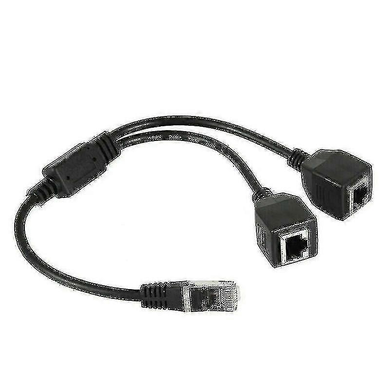 Network Expansion Splitter Cable Adapter (black) (1pcs)