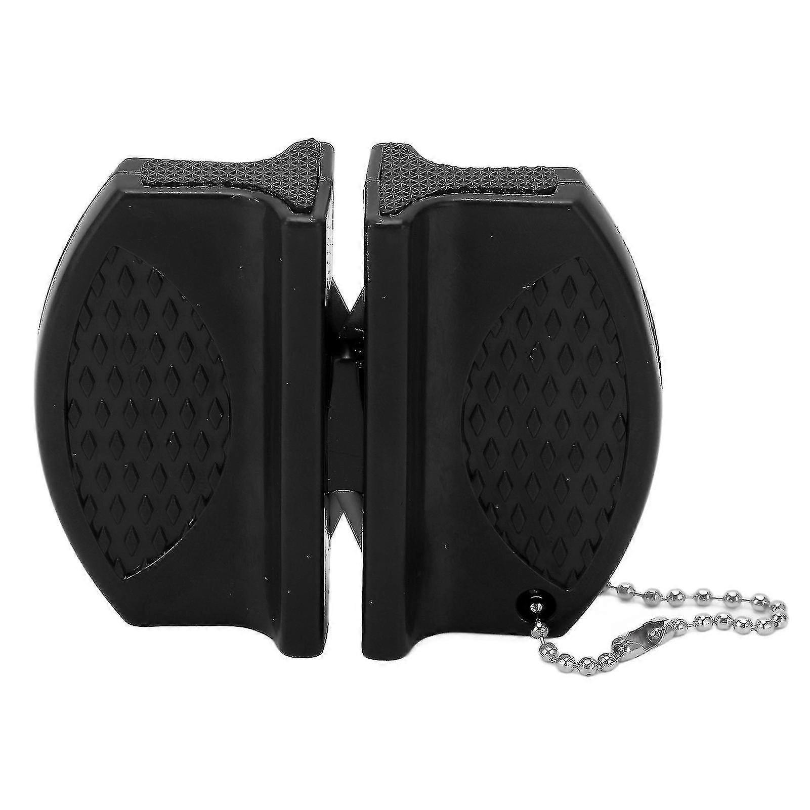 2pcs Portable Mini Knife Sharpener Multifunctional Double Sided Pocket Knife Sharpener For Outdoor Use