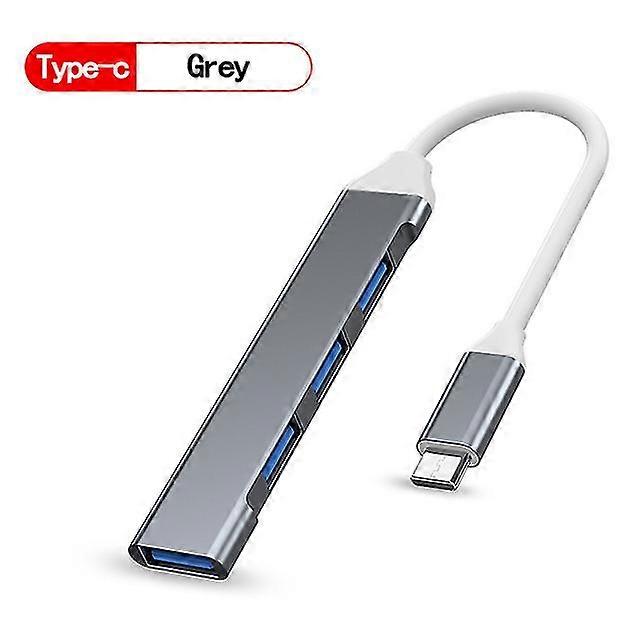 Usb 3.0 -keskitin nopea tyypin C jakaja 5 gbps PC:lle Tietokoneen lisävarusteet Multiport Hub 4 Usb 3.0 2.0 -portit