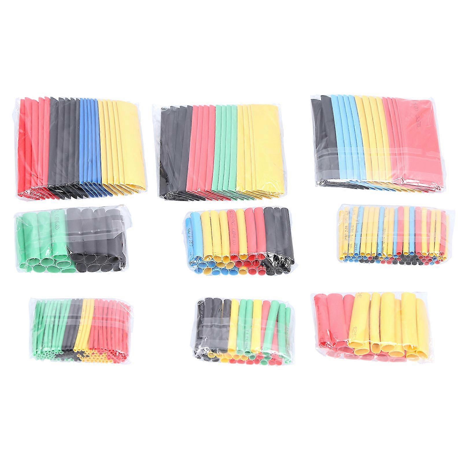 328pcs Electrical Wire Cable Wrap Insulation Heat Shrink Tubing Kit
