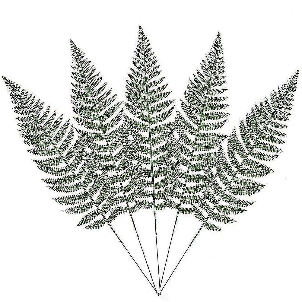 10pcs الاصطناعية بوسطن السرخس بوش النبات فو يترك النباتات الخضراء