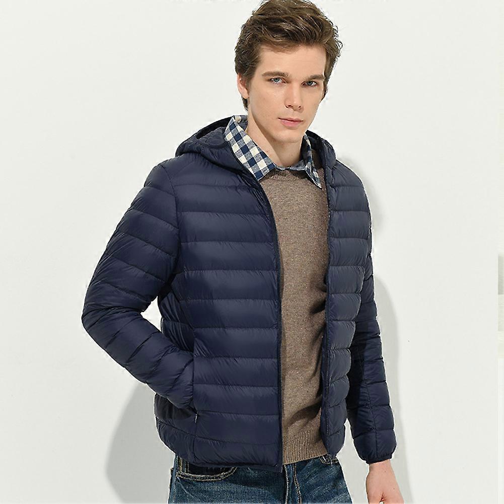 Heren Puffer Jacket Lichtgewicht Warm Down Jacket Winter coat met capuchon