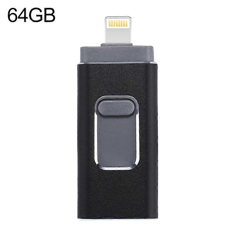 USB 2.0 & 8 Pin & Micro USB 64GB Flash Drive