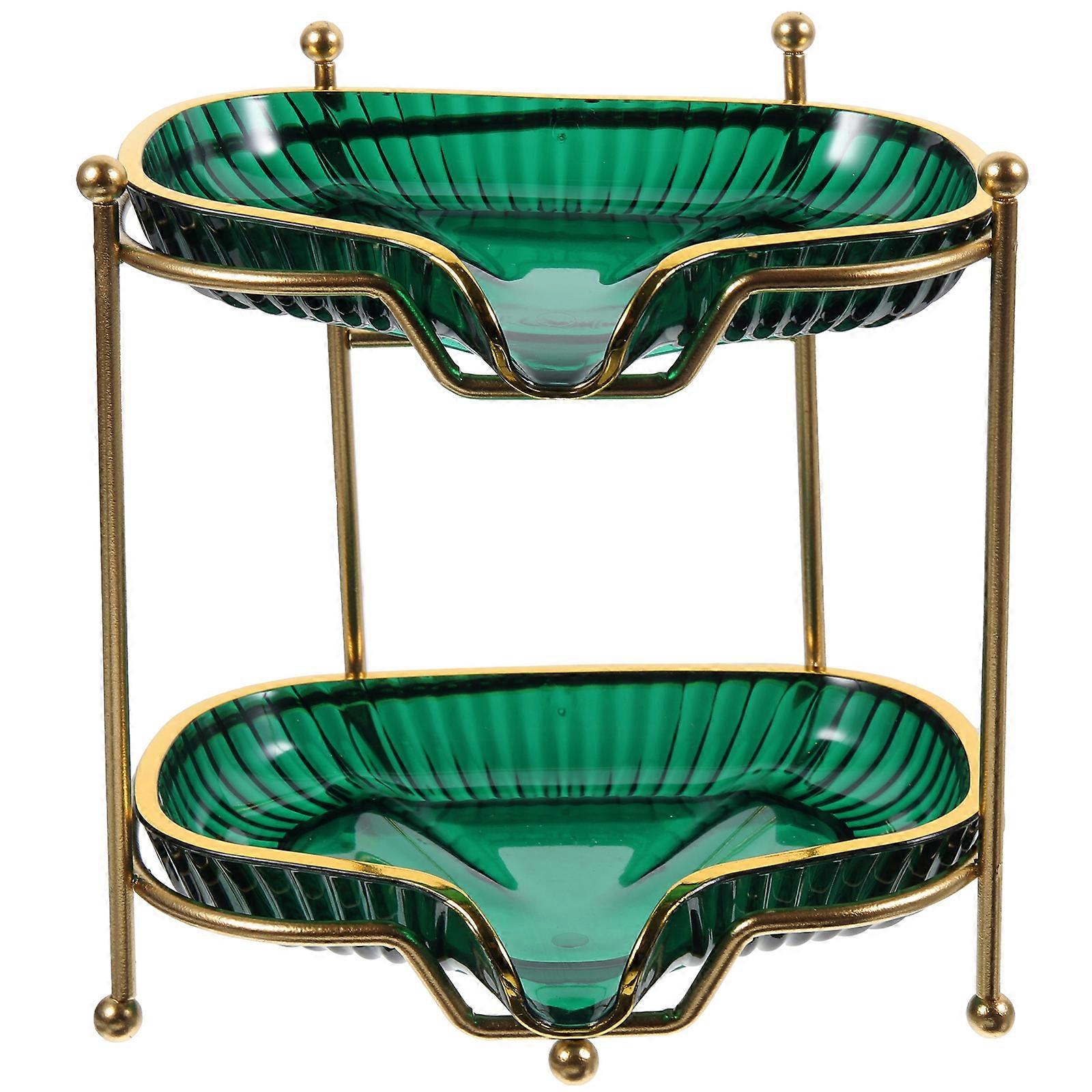 Double Layer Soap Dish Sponge Holder Countertop Self-draining Soap Tray Wall Mounted Soap Holder