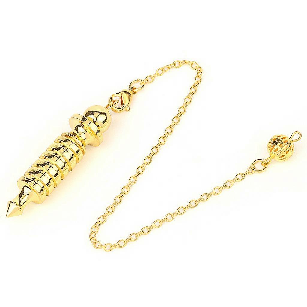 Practical Screw Shape Pendule Pendulum Pendant for Divination Chakra Balancing