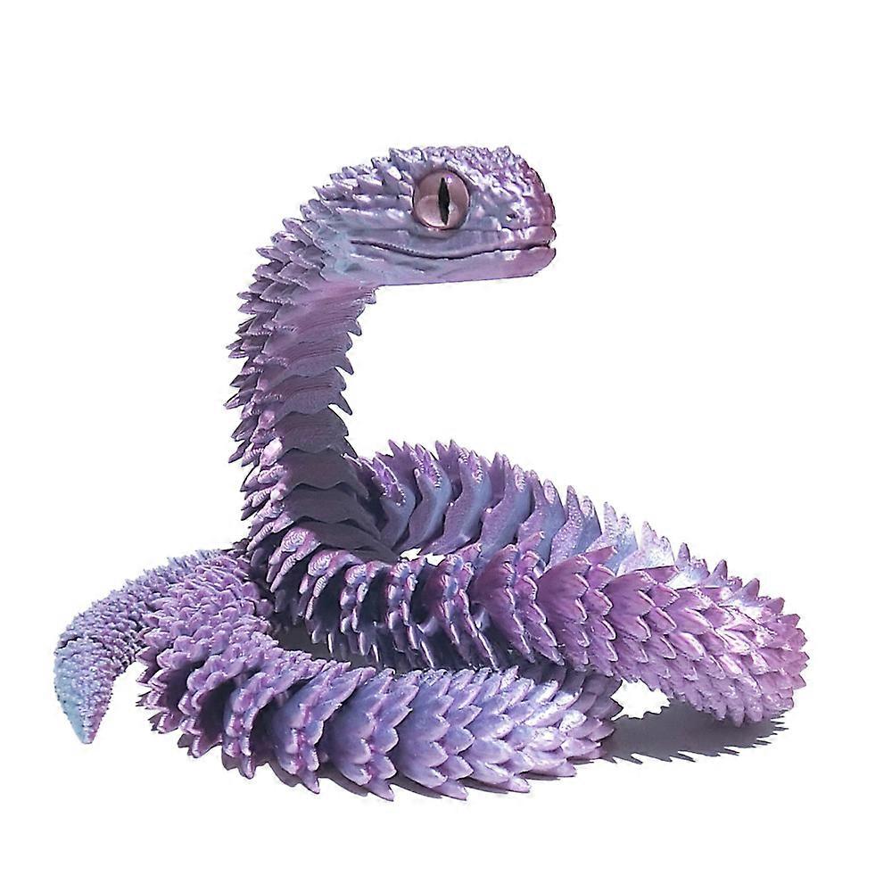 ATESSON 3D Printed Snake,3D Printed Animals,3D Printed Toys Flexible Joints 12" 3D Snake,Home